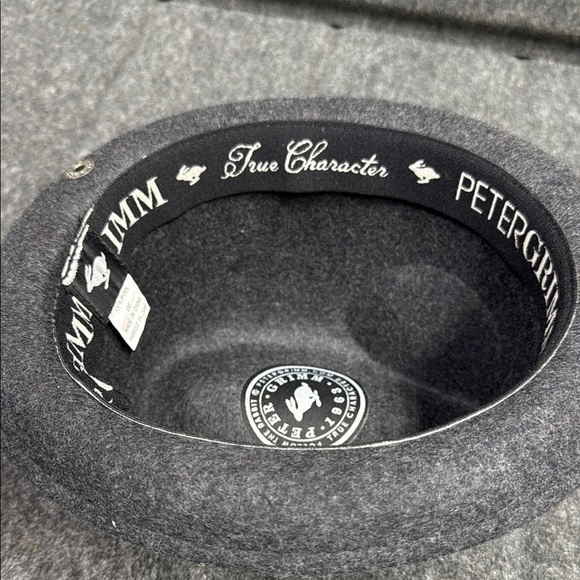 Peter Grimm Charcoal Fedora with Striped Accent - Picture 7 of 8